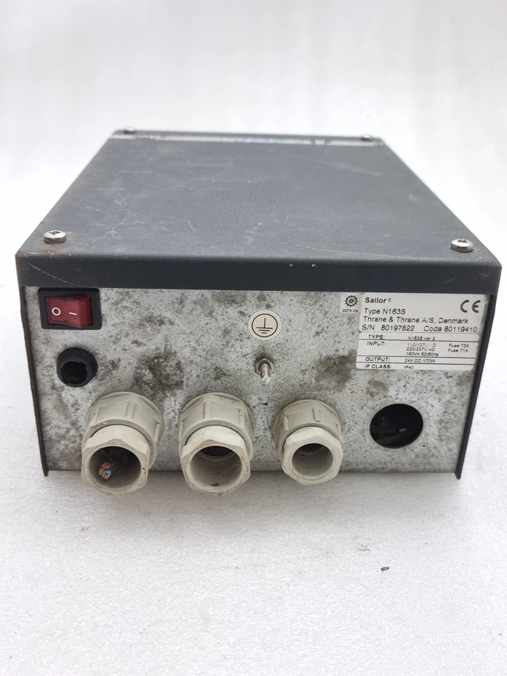 Sailor N163S Power Supply 110/220 Vac Output : 24Vdc Ip40 N163S